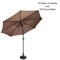 Villacera 9-Foot Outdoor Patio Umbrella with Base, Brown 83-OUT5441B - alternate 2